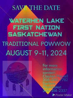 Waterhen powwow poster