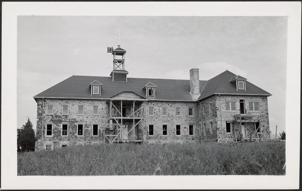 View of Cross Lake Indian Residential School