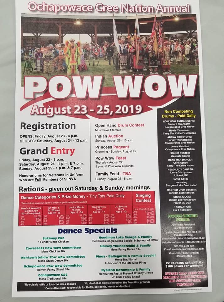 Ochapowace Cree Nation Annual Powwow 2019