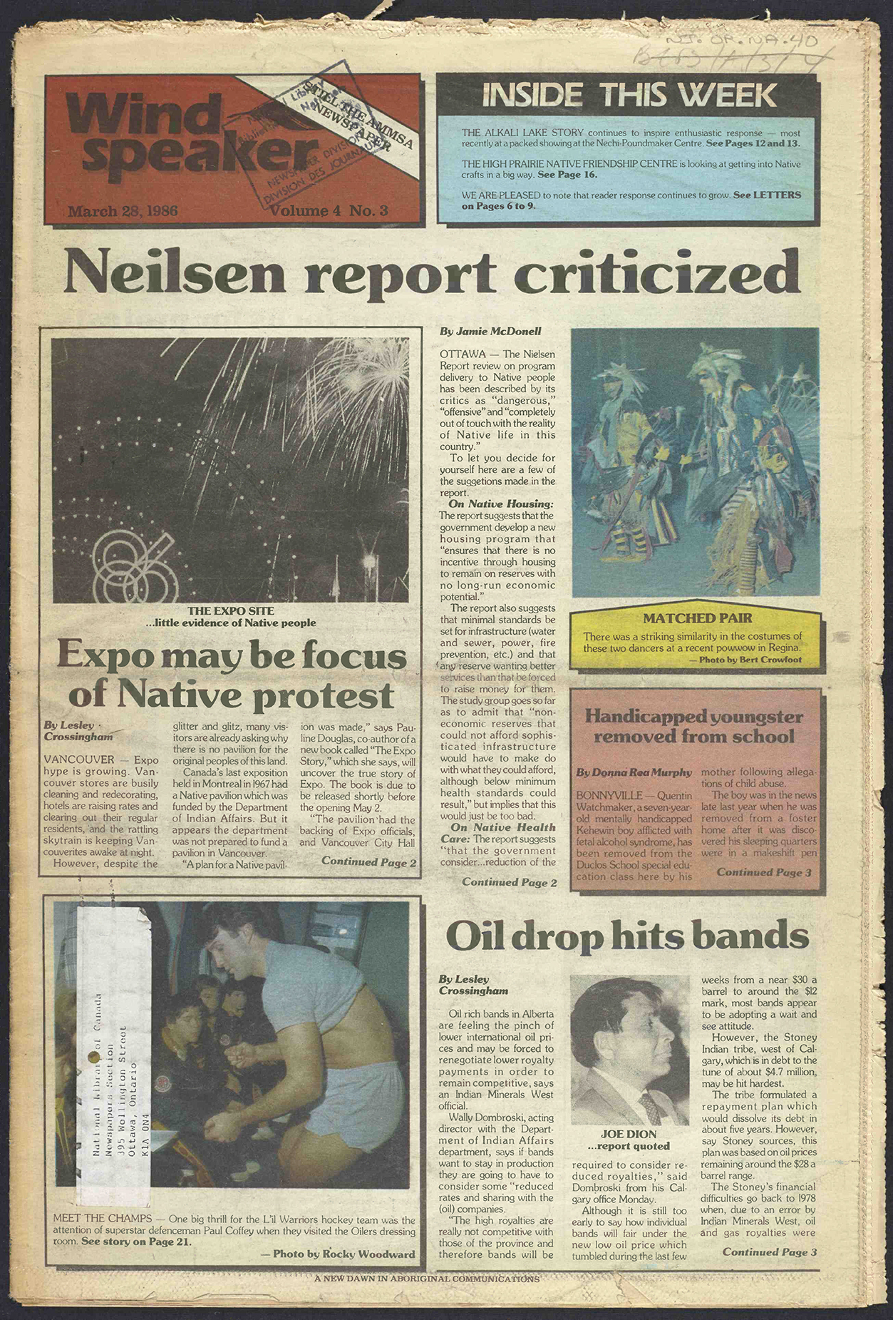 Windspeaker March 28, 1986 