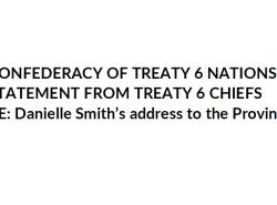 Treaty 6 statement