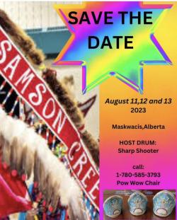 Poster for the powwow