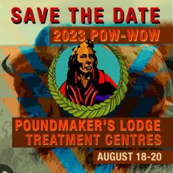 Poundmaker treatment centre powwow poster