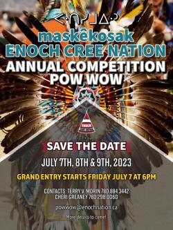 enoch cree competition powwow poster