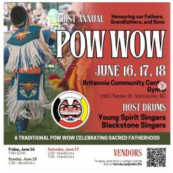 Honouring our men powwow poster