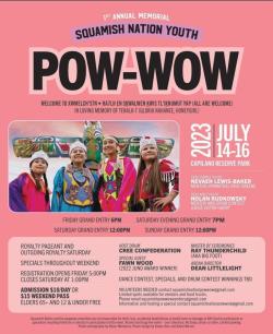 Squamish Nation Youth Powwow poster