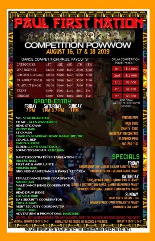 Paul First Nation Competition Powwow 2019