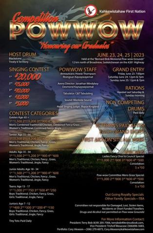 Kahkewistahaw First Nation powwow poster