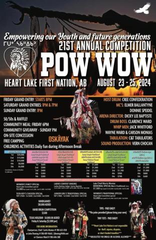 Heart Lake powwow poster